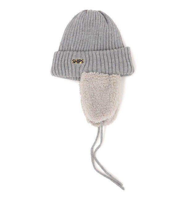 SHIPS KIDS「SHIPS KIDS:フェイクファー フラップ ワッチ」|ニット帽|