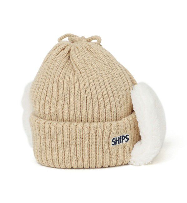 SHIPS KIDS「SHIPS KIDS:フェイクファー フラップ ワッチ」|ニット帽|