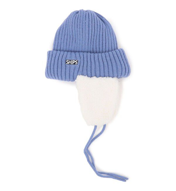 SHIPS KIDS「SHIPS KIDS:フェイクファー フラップ ワッチ」|ニット帽|