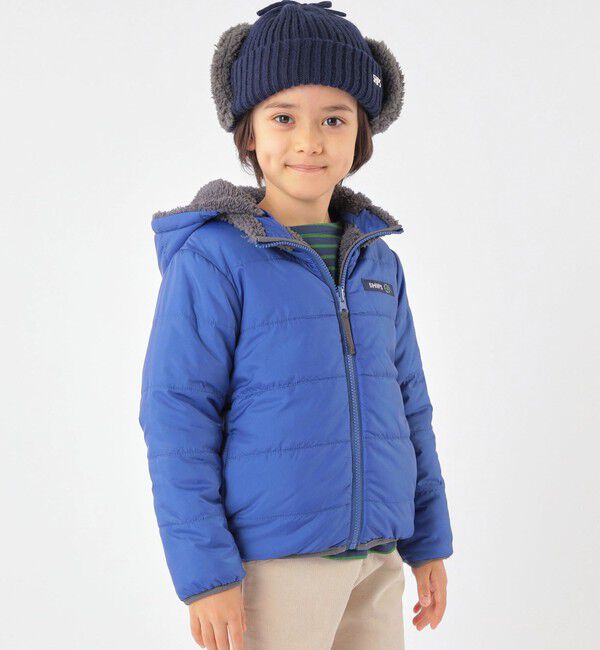 SHIPS KIDS「SHIPS KIDS:フェイクファー フラップ ワッチ」|ニット帽|