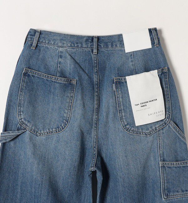 SHIPS any「《一部追加予約》SHIPS any:〈洗濯機可能〉コクーンペインター デニムパンツ［SHIPS any DENIM］」|デニム|