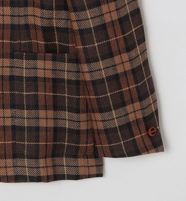 SHIPS「ernesto: リネン ツイード タータンチェック ジャケット」|テーラードジャケット|