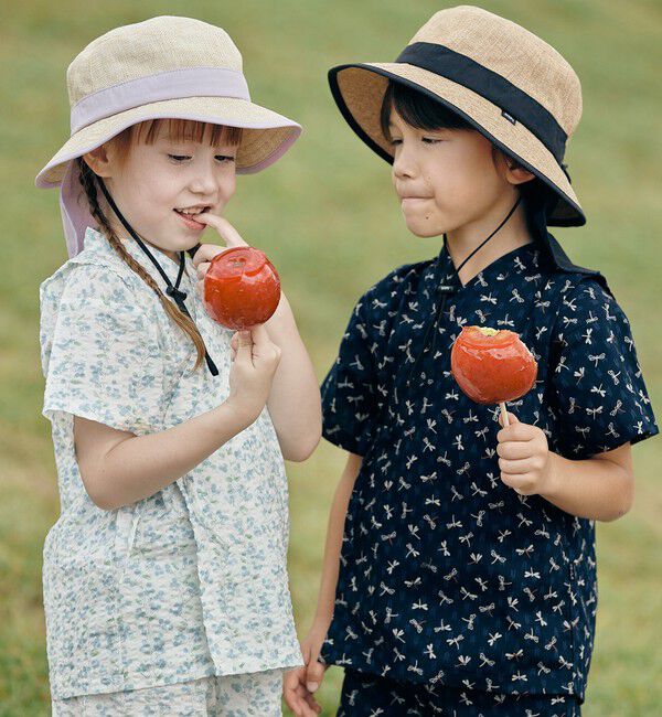 SHIPS KIDS「【WEB限定】SHIPS KIDS:100～130cm / 花柄/トンボ柄 甚平」|その他|