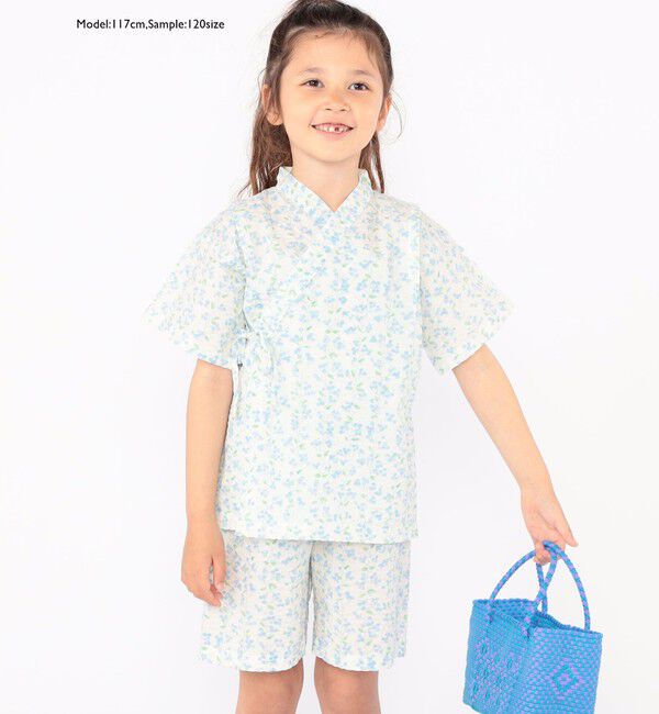 SHIPS KIDS「【WEB限定】SHIPS KIDS:100～130cm / 花柄/トンボ柄 甚平」|その他|