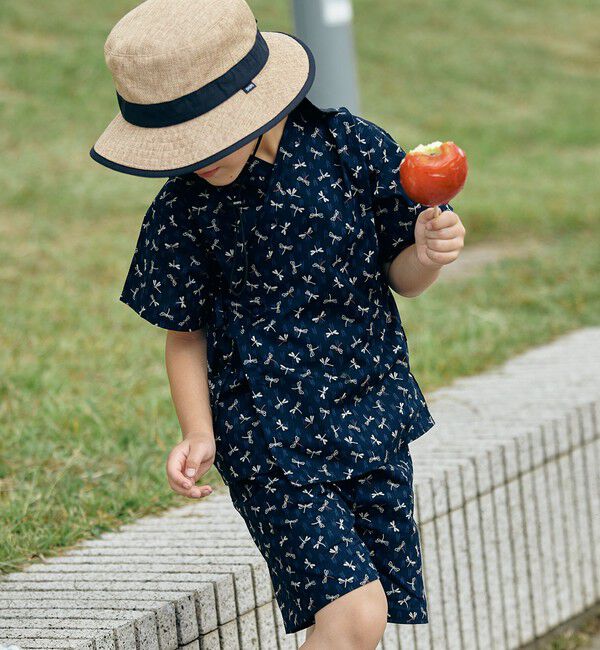 SHIPS KIDS「【WEB限定】SHIPS KIDS:100～130cm / 花柄/トンボ柄 甚平」|その他|