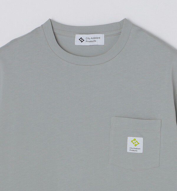 SHIPS「City Ambient Products: スクエアロゴ ポケット Tシャツ」|Tシャツ・カットソー|