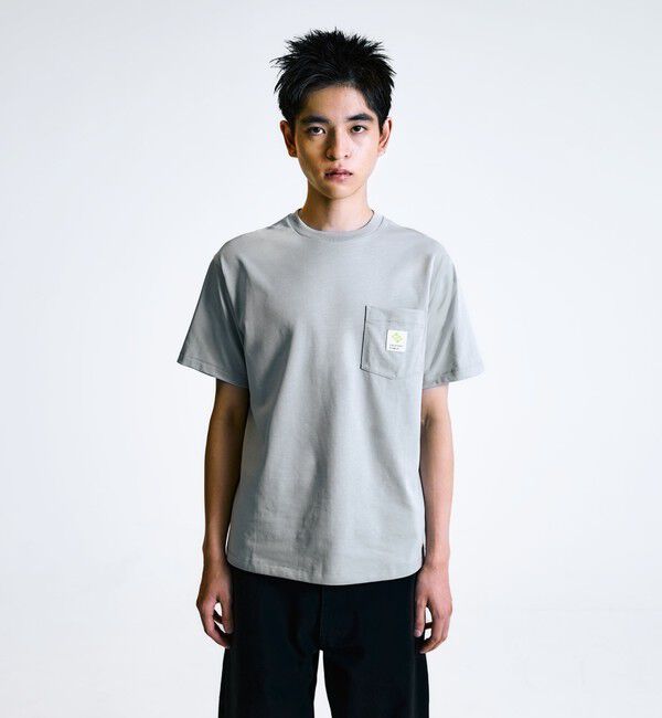 SHIPS「City Ambient Products: スクエアロゴ ポケット Tシャツ」|Tシャツ・カットソー|