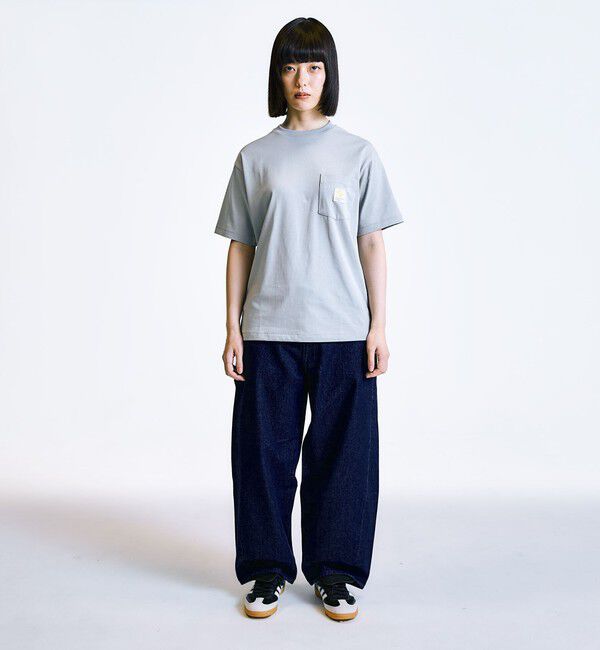 SHIPS「City Ambient Products: スクエアロゴ ポケット Tシャツ」|Tシャツ・カットソー|