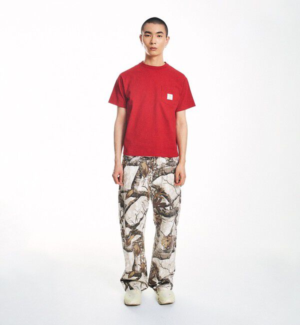 SHIPS「City Ambient Products: スクエアロゴ ポケット Tシャツ」|Tシャツ・カットソー|