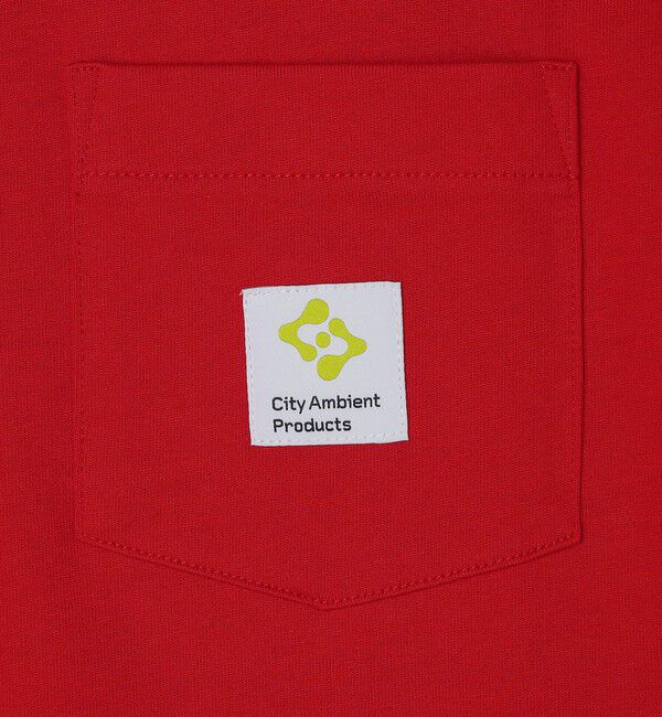 SHIPS「City Ambient Products: スクエアロゴ ポケット Tシャツ」|Tシャツ・カットソー|