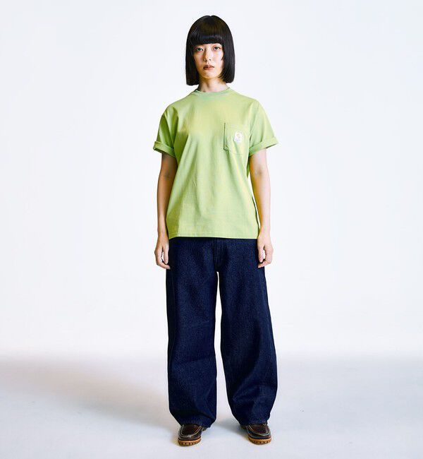 SHIPS「City Ambient Products: スクエアロゴ ポケット Tシャツ」|Tシャツ・カットソー|