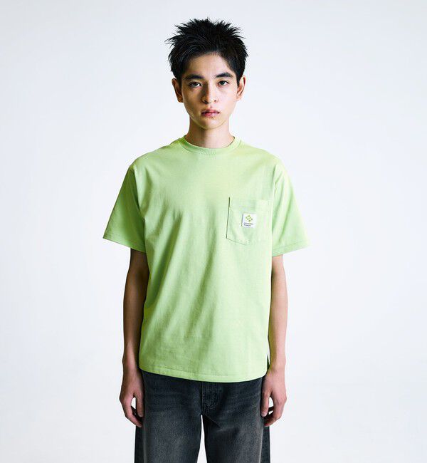 SHIPS「City Ambient Products: スクエアロゴ ポケット Tシャツ」|Tシャツ・カットソー|