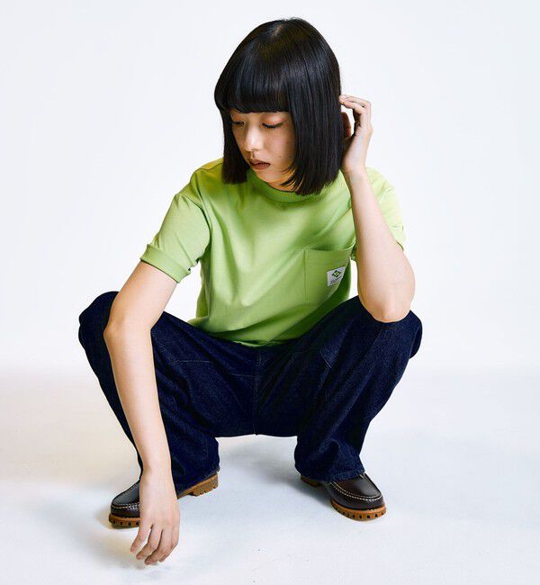 SHIPS「City Ambient Products: スクエアロゴ ポケット Tシャツ」|Tシャツ・カットソー|