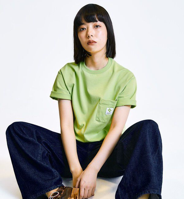 SHIPS「City Ambient Products: スクエアロゴ ポケット Tシャツ」|Tシャツ・カットソー|