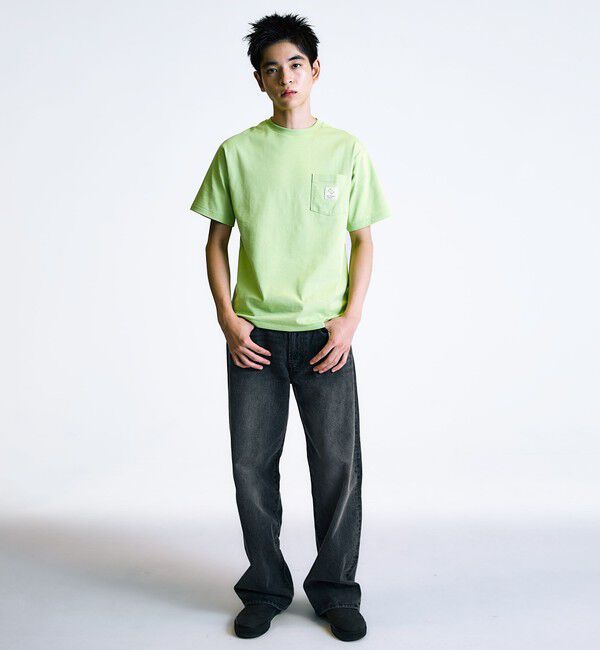 SHIPS「City Ambient Products: スクエアロゴ ポケット Tシャツ」|Tシャツ・カットソー|