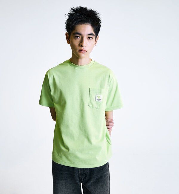 SHIPS「City Ambient Products: スクエアロゴ ポケット Tシャツ」|Tシャツ・カットソー|
