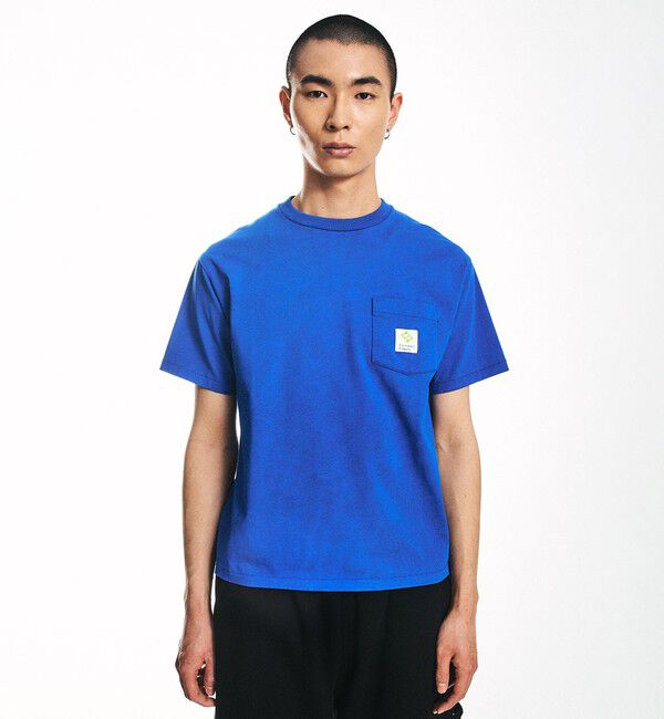 SHIPS「City Ambient Products: スクエアロゴ ポケット Tシャツ」|Tシャツ・カットソー|