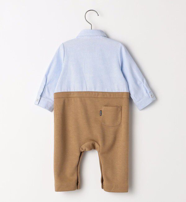 SHIPS KIDS「SHIPS KIDS:70～80cm / 蝶ネクタイ 長袖 ロンパース」|ロンパース|