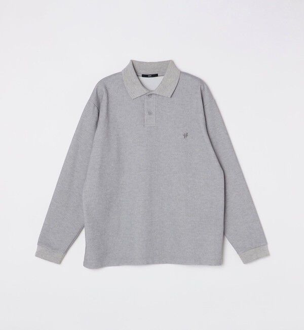 SHIPS「【WEB限定】SHIPS:〈抗菌・防臭〉ワンポイント ロゴ バーズアイ ロングスリーブ ポロシャツ」|ポロシャツ|