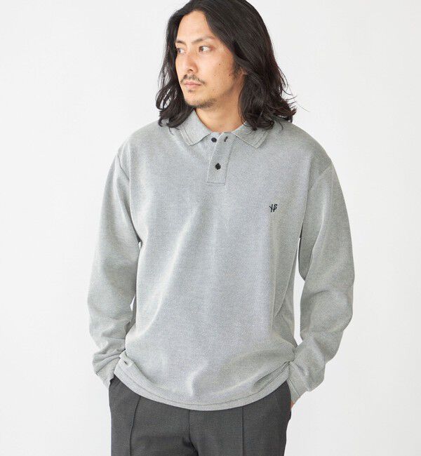 SHIPS「【WEB限定】SHIPS:〈抗菌・防臭〉ワンポイント ロゴ バーズアイ ロングスリーブ ポロシャツ」|ポロシャツ|