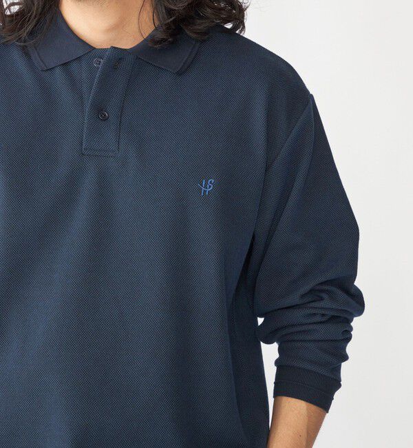 SHIPS「【WEB限定】SHIPS:〈抗菌・防臭〉ワンポイント ロゴ バーズアイ ロングスリーブ ポロシャツ」|ポロシャツ|