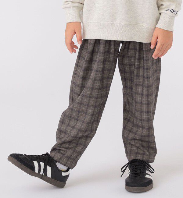 SHIPS KIDS「SHIPS KIDS:100～130cm / チェック テーパード パンツ」|その他|ブラウン系