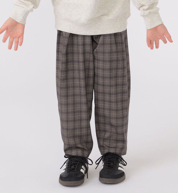 SHIPS KIDS「SHIPS KIDS:100～130cm / チェック テーパード パンツ」|その他|