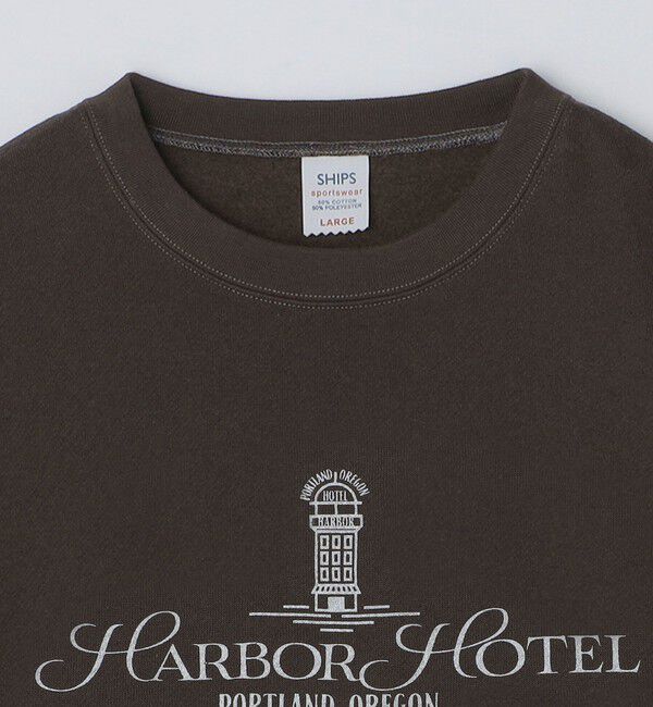 SHIPS「SHIPS: コットン ポリエステル プリント ライト クルーネック スウェット」|スウェット・ジャージ|