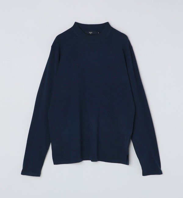SHIPS Colors 「SHIPS Colors:〈吸湿発熱・手洗い可能〉Solist(R) Heat モックネック ニット」|ニット・セーター|ネイビー