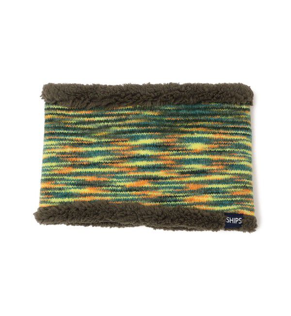 SHIPS KIDS「SHIPS KIDS:リバーシブル ネックウォーマー」|スヌード|ダークグリーン