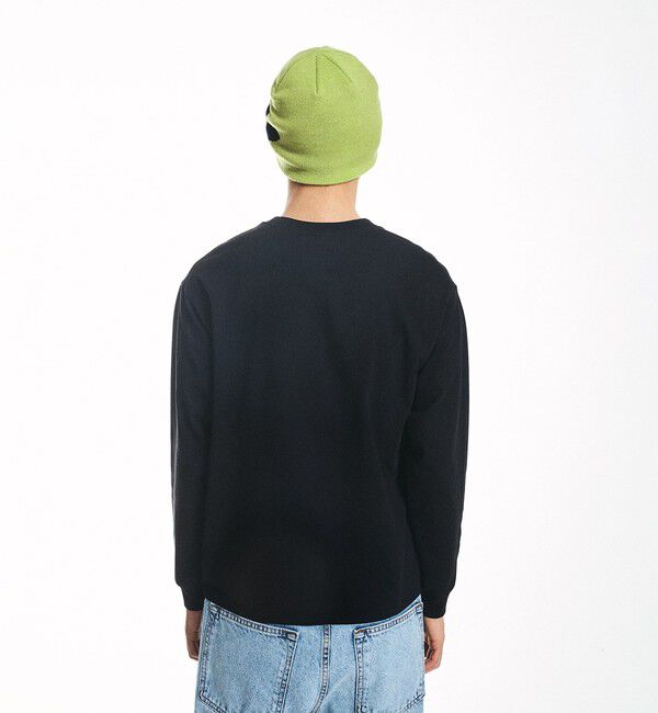 SHIPS「City Ambient Products: スクエアロゴ ポケット ロングスリーブ Tシャツ」|Tシャツ・カットソー|