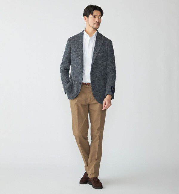 SHIPS「SHIPS: LANIFICIO ROMA メランジ ジャージー ジャケット」|テーラードジャケット|