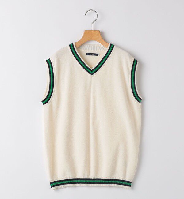 SHIPS KIDS「SHIPS KIDS:130～155cm / ニット ベスト」|ベスト・ジレ|オフホワイト