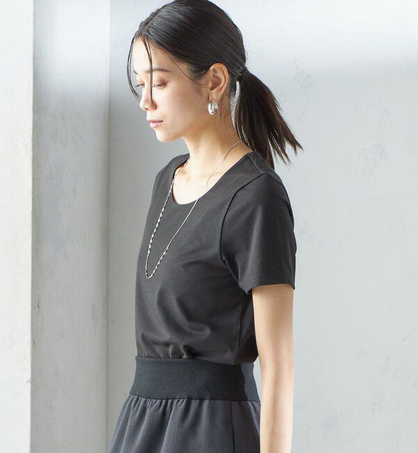 SHIPS for women「〈手洗い可能〉SORONA(R) クルーネック TEE」|Tシャツ・カットソー|