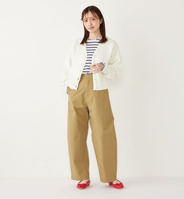 SHIPS Colors 「SHIPS Colors:〈手洗い可能〉Vネック パールモチーフボタン カーディガン」|カーディガン|