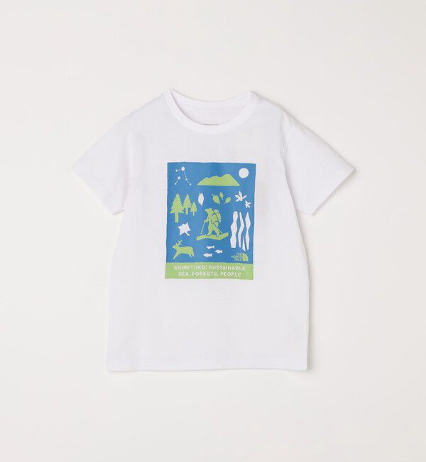 SHIPS any「THE NORTH FACE: シレトコトコ プリント Tシャツ<KIDS>」|Tシャツ・カットソー|ホワイト