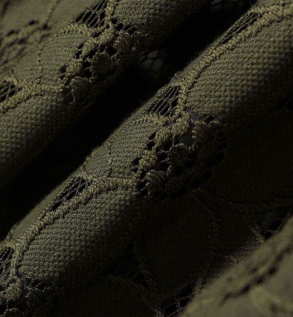 quaranciel「quaranciel:〈手洗い可能〉フラワー レース ランダム タック スカート」|スカート|