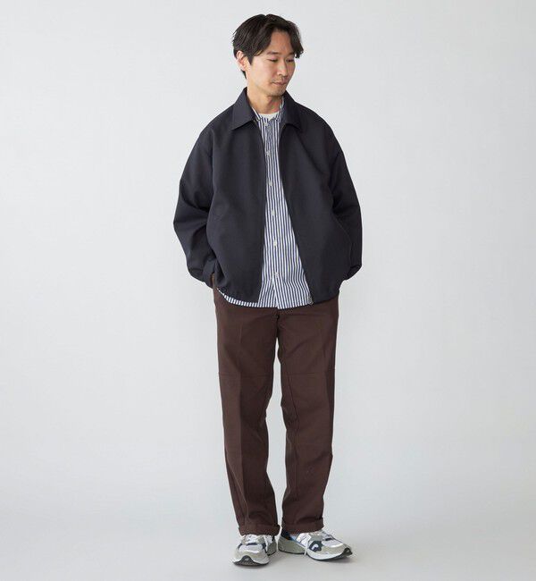 SHIPS「SHIPS: ウール ライク ポリエステル ジップ ブルゾン」|ブルゾン・スタジャン|
