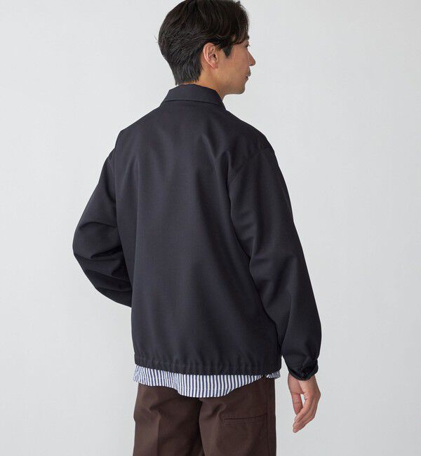 SHIPS「SHIPS: ウール ライク ポリエステル ジップ ブルゾン」|ブルゾン・スタジャン|