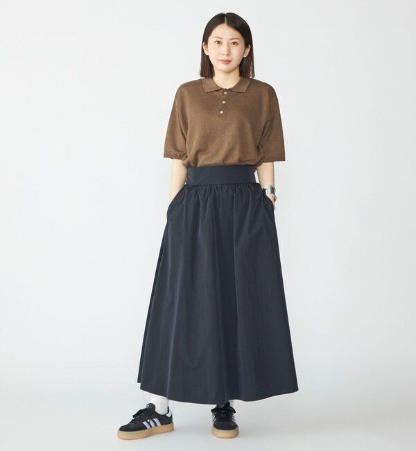 SHIPS「SHIPS:〈手洗い可能〉12ゲージ イタリー リネン ニット ポロ ショートスリーブ」|ポロシャツ|