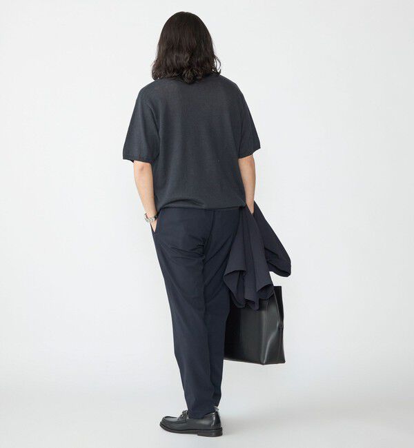 SHIPS「SHIPS:〈手洗い可能〉12ゲージ イタリー リネン ニット ポロ ショートスリーブ」|ポロシャツ|