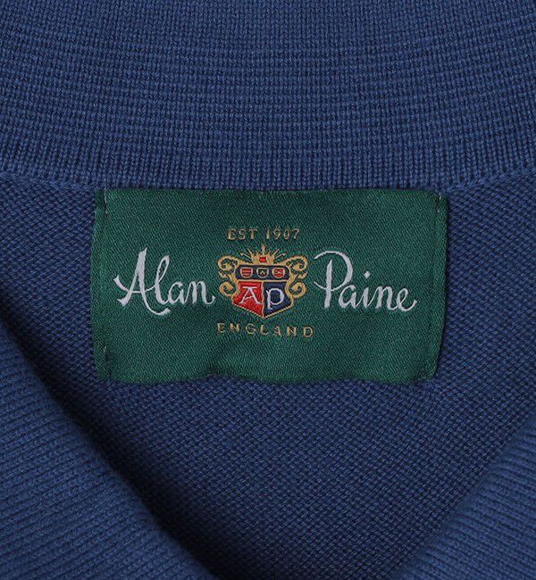 SHIPS「ALANPANE: 16ゲージ アーガイルチェック コットン ニット ポロシャツ」|ニット・セーター|