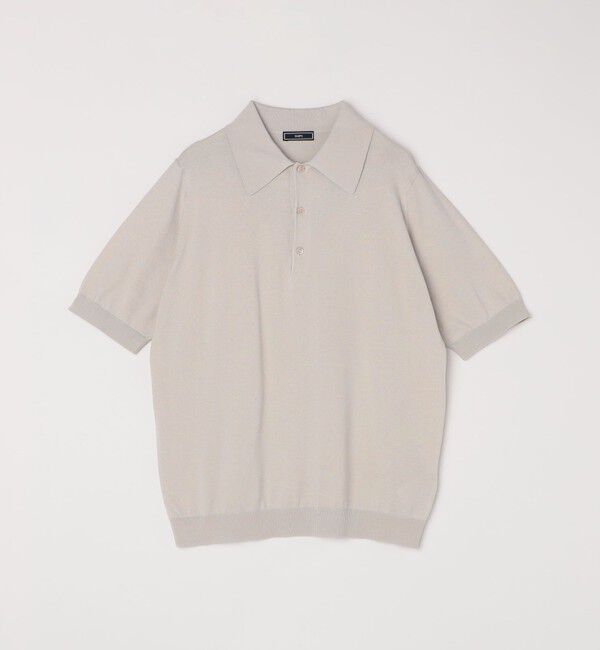 SHIPS「SHIPS: シー アイランド コットン ショートスリーブ ニット ポロシャツ」|ニット・セーター|オフホワイト