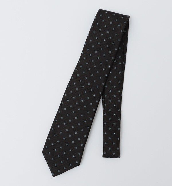 SHIPS「SHIPS: ヴィンテージ アーカイブ シルク ヘリン フラワー コモン ネクタイ」|ネクタイ・蝶ネクタイ|ブラウン