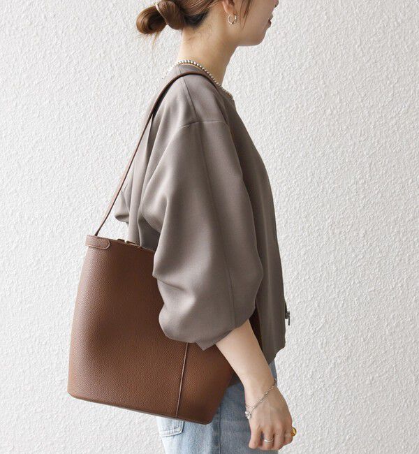 SHIPS any「《一部追加予約》SHIPS any:〈洗濯機可能〉ダブルクロス ノーカラー ジップ ブルゾン［NAVY BLUE］」|ノーカラージャケット|