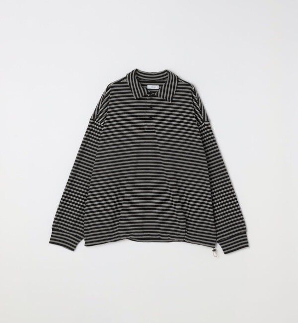 SHIPS any「SHIPS any: ブラッシュド マルチボーダー ヘムタック スピンドル ポロシャツ◇」|ポロシャツ|