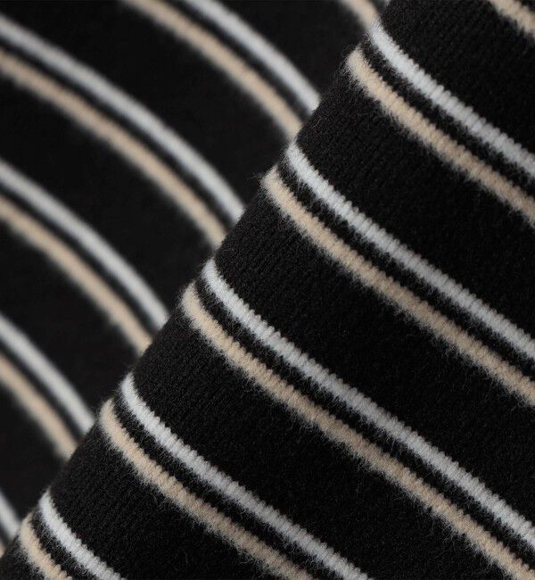 SHIPS any「SHIPS any: ブラッシュド マルチボーダー ヘムタック スピンドル ポロシャツ◇」|ポロシャツ|