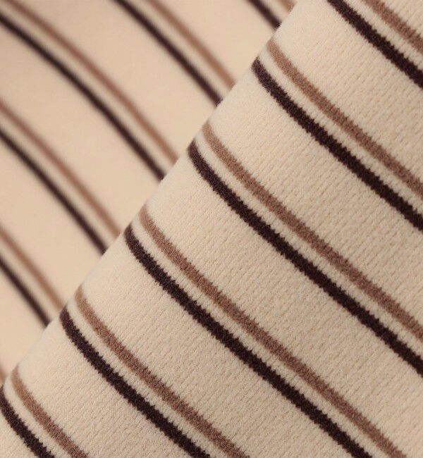 SHIPS any「SHIPS any: ブラッシュド マルチボーダー ヘムタック スピンドル ポロシャツ◇」|ポロシャツ|