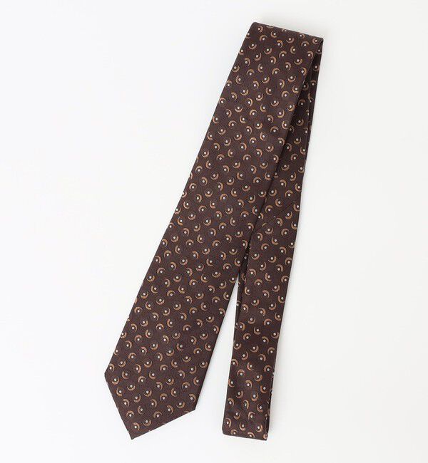 SHIPS Colors 「SHIPS Colors:シルク デザイン パターン ネクタイ」|ネクタイ・蝶ネクタイ|ブラウン
