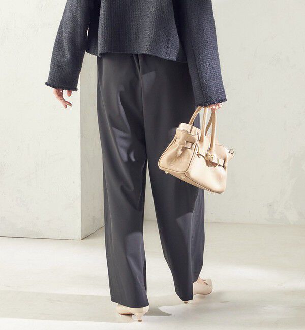 SHIPS for women「〈洗濯機可能〉ストレッチ ツイル イージー タック パンツ」|その他|